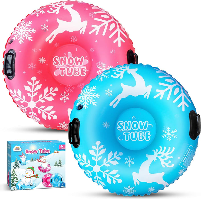 ZMLM Inflatable Snow-Tube Sled for Kids