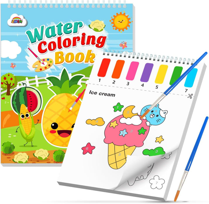 ZMLM Paint with Water Coloring Books for Toddlers- gourmet food