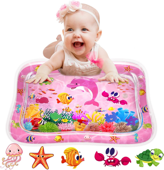 ZMLM Baby Tummy Time Water Mat Girls Ages 3 -12 Month