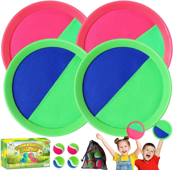 ZMLM Paddle Ball Set with Soft Toss Balls – Durable Ages 3-12