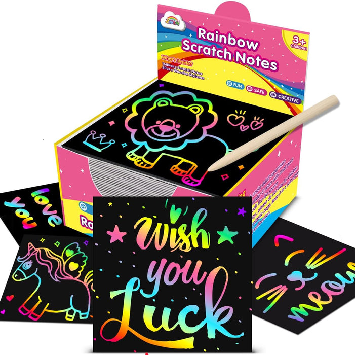 ZMLM Scratch Art Craft Mini Notes