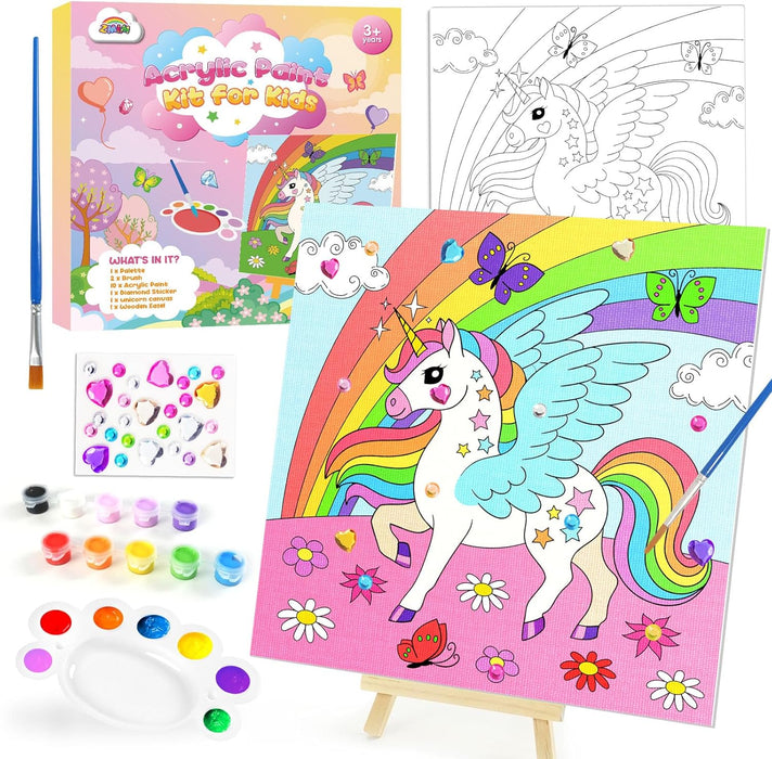 ZMLM Kids Pre Drawn Canvas for Painting