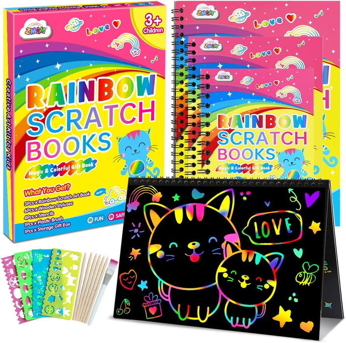 ZMLM Rainbow Scratch Paper for Kids-ZMLM