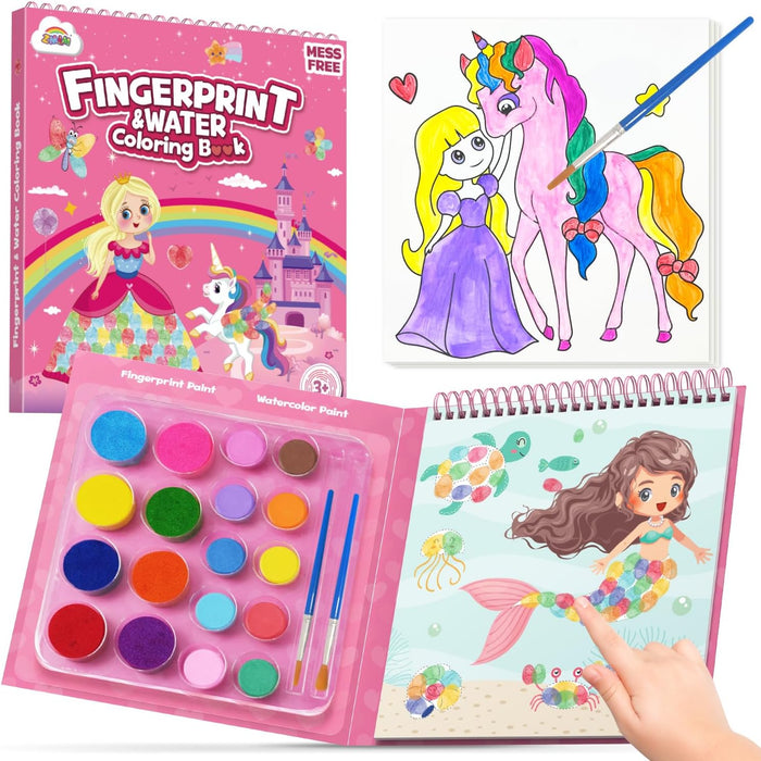 ZMLM Fingerprint Water Coloring Book for kids