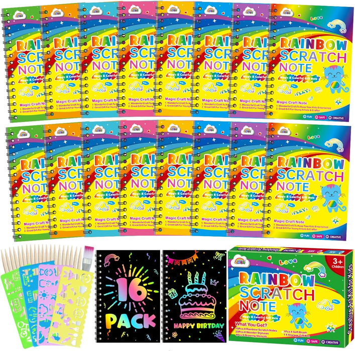 ZMLM 16 Pack Scratch Paper Art
