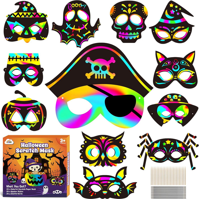 ZMLM Halloween Scratch Mask for Kid