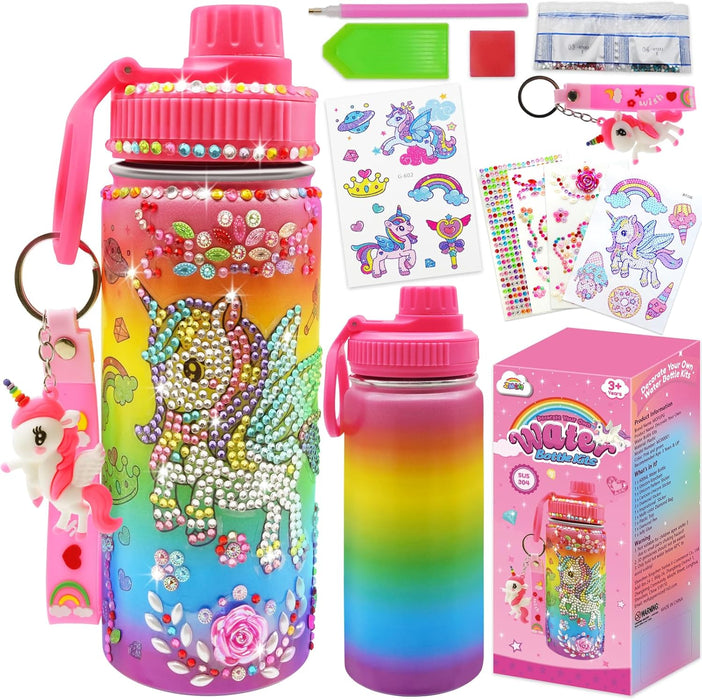 ZMLM Decorate Your Own Water Bottle Kits for Girls Age