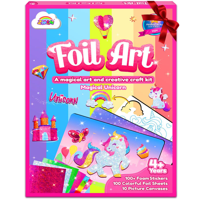 ZMLM Unicorn Foil Art Unicorn Theme Kit for Kids