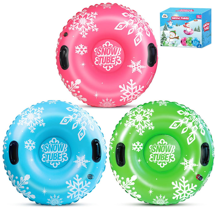 ZMLM Snow Tube for Sledding - 36" 2 Pack/3 Pack Inflatable