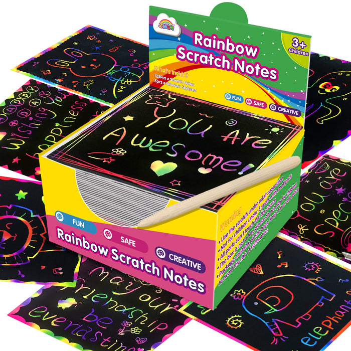 ZMLM Rainbow Scratch Mini Art Notes-PH013