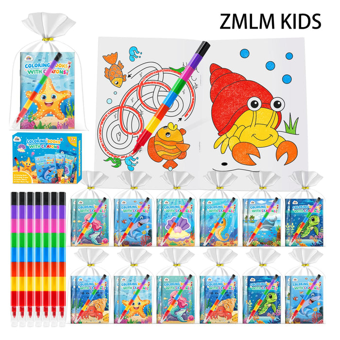 ZMLM KIDS 24 Pack Printed children's coloring pages printed coloring books