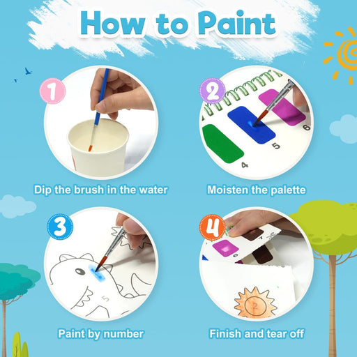 toddler painting  water coloring book