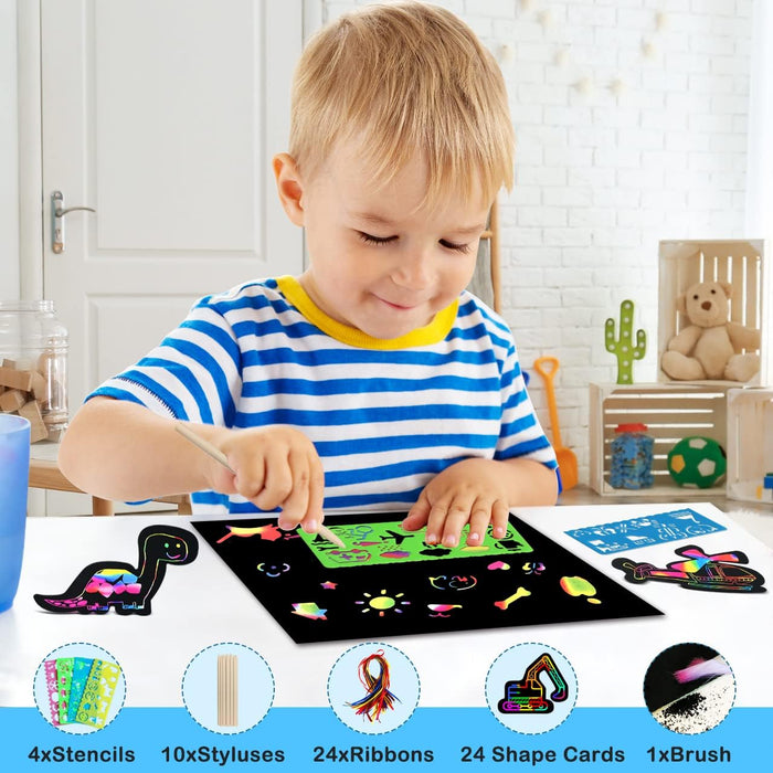 ZMLM Scratch Paper Art Set for Kids