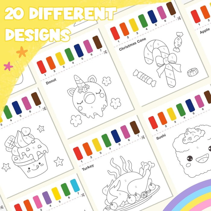 ZMLM Paint with Water Coloring Books for Toddlers- gourmet food
