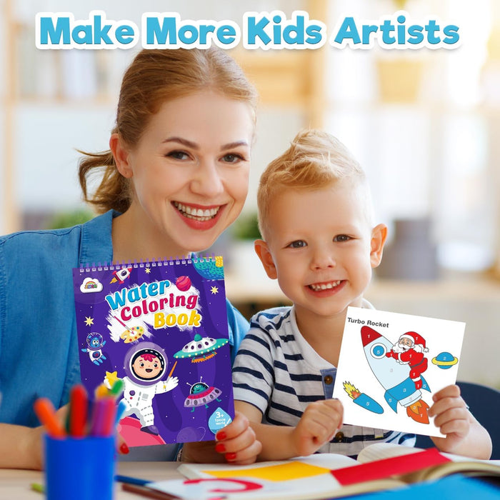 ZMLM Paint with Water Coloring Books for Toddlers-Space
