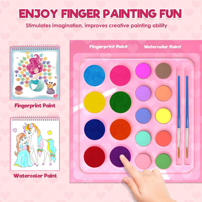 ZMLM Fingerprint Water Coloring Book for kids