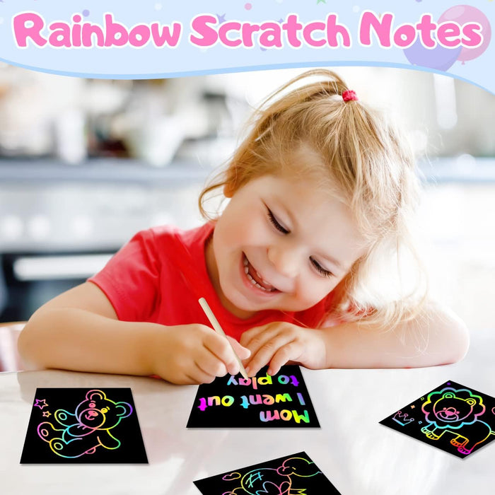 ZMLM Scratch Art Craft Mini Notes