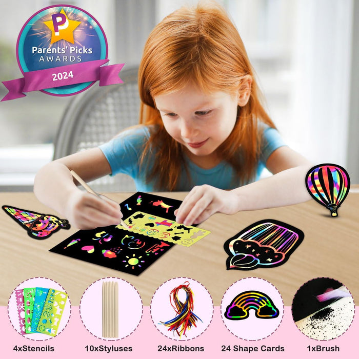 ZMLM Scratch Paper Art-Craft for Girls