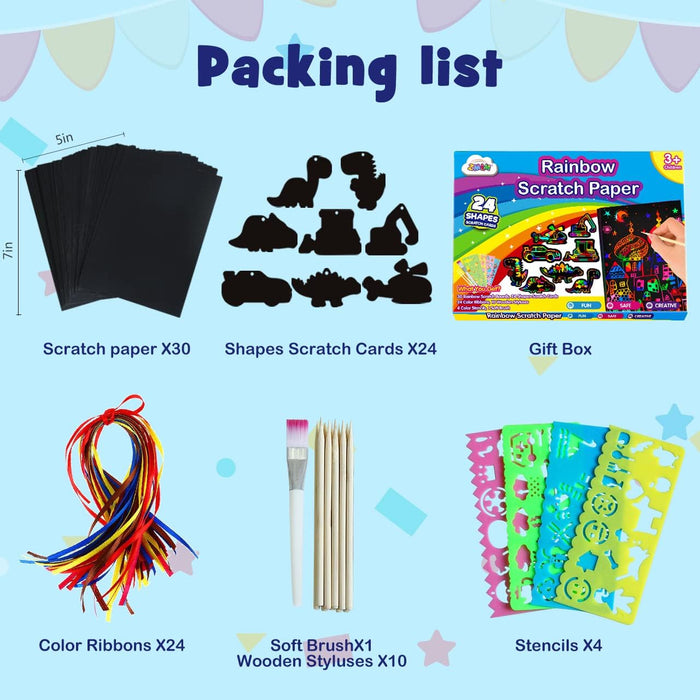 ZMLM Scratch Paper Art Set for Kids