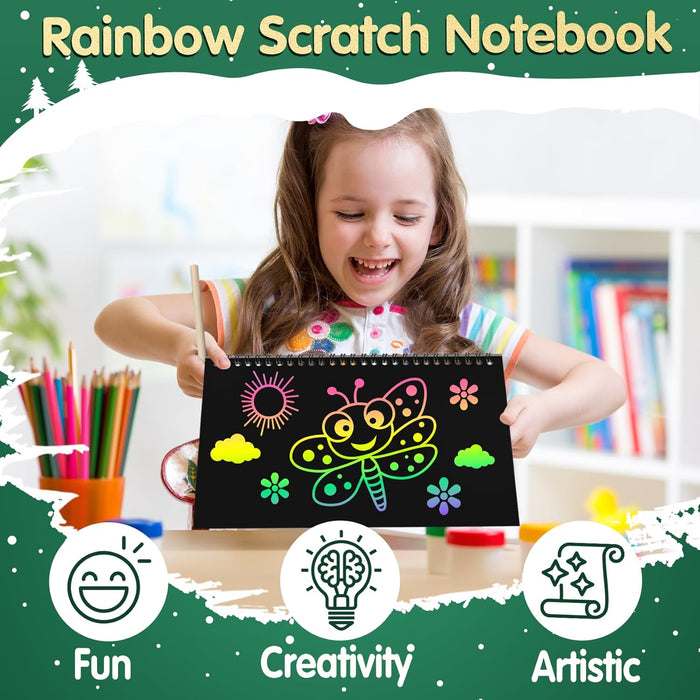 ZMLM Rainbow Scratch Party Favors Kids