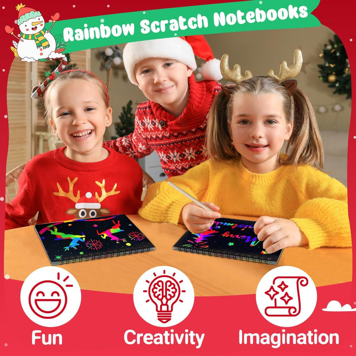ZMLM Christmas Scratch Art Party Favors 24  Pack