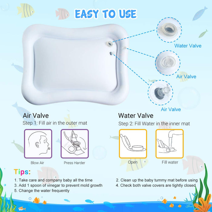 ZMLM Baby Tummy-Time Water Mat