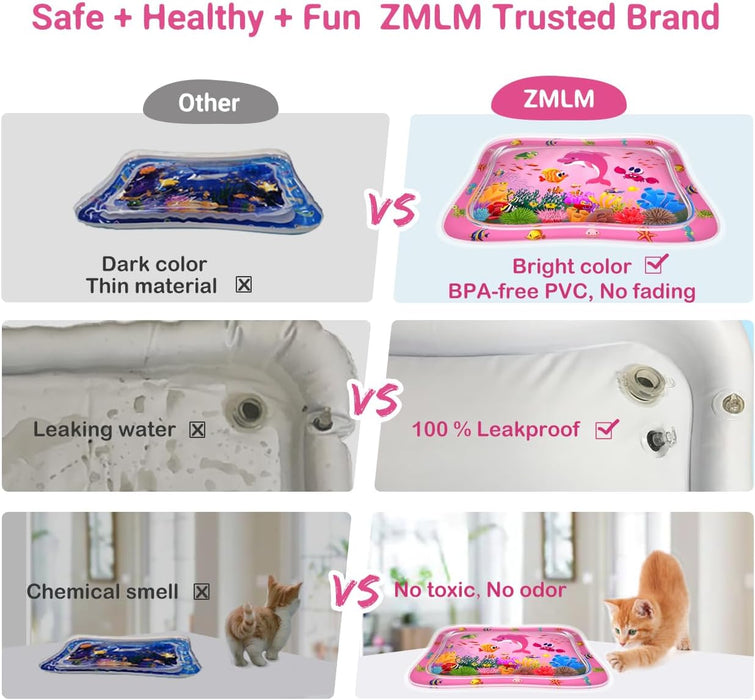 ZMLM Tummy Time Water Mat Baby Girls Gift