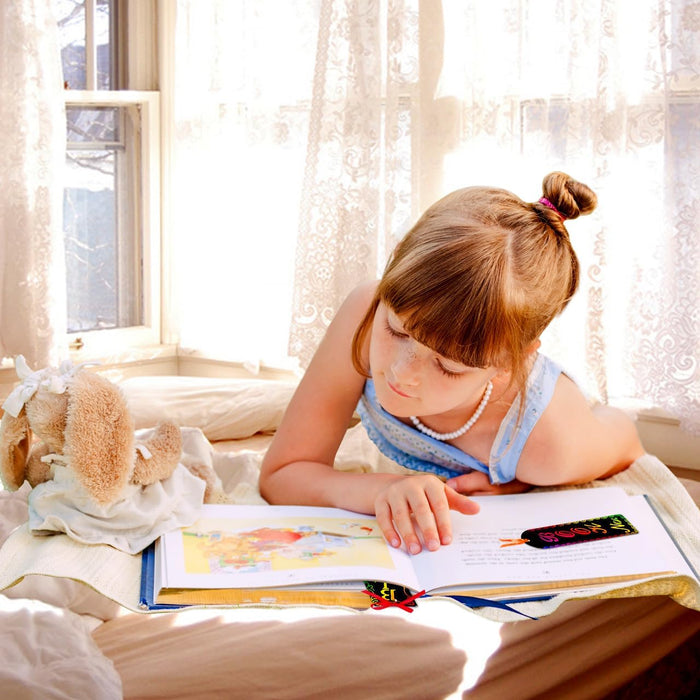ZMLM Scratch Paper Art Bookmarks Kids