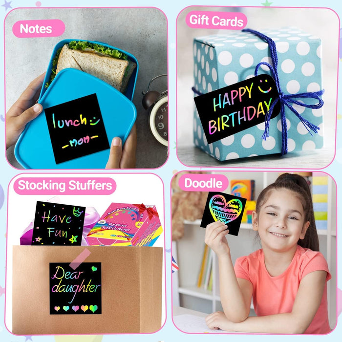 ZMLM Scratch Art Craft Mini Notes