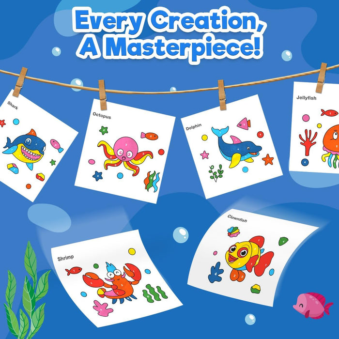 ZMLM Paint with Water Coloring Books for Toddlers-ocean