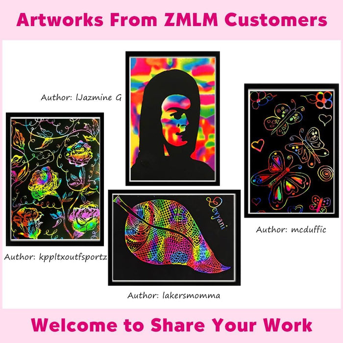 ZMLM Scratch Paper Art-Crafts Gift -PH018