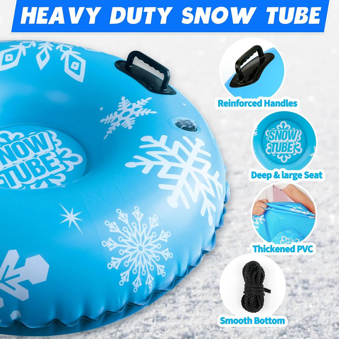 ZMLM Inflatable Snow-Tube Sled for Kids