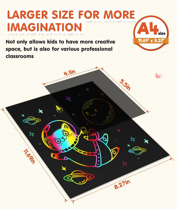 ZMLM Scratch Paper Art Crafts