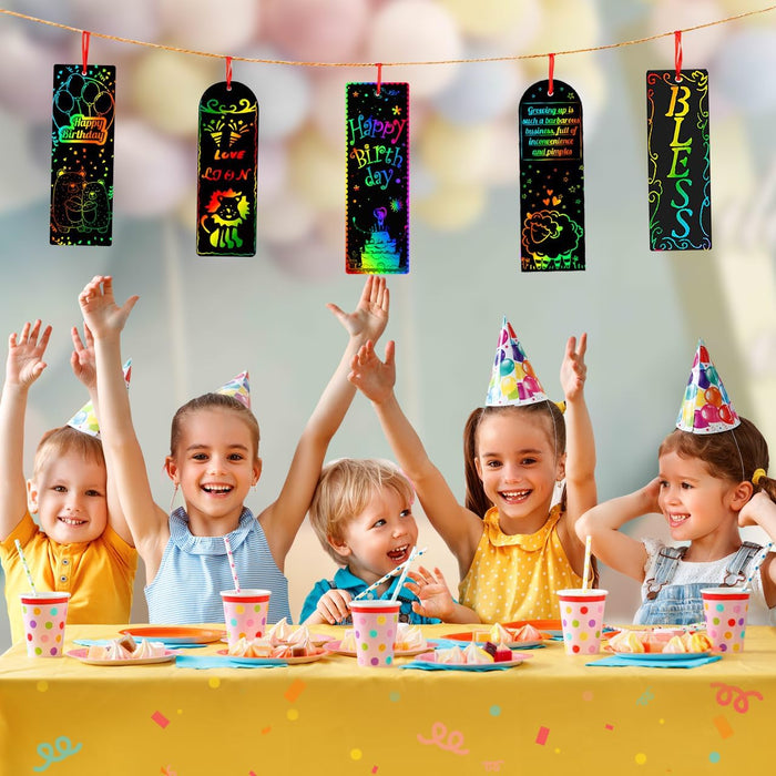 ZMLM Scratch Paper Art Bookmarks Kids