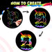 ZMLM Rainbow Scratch Mini Art Notes-PH013-ZMLM