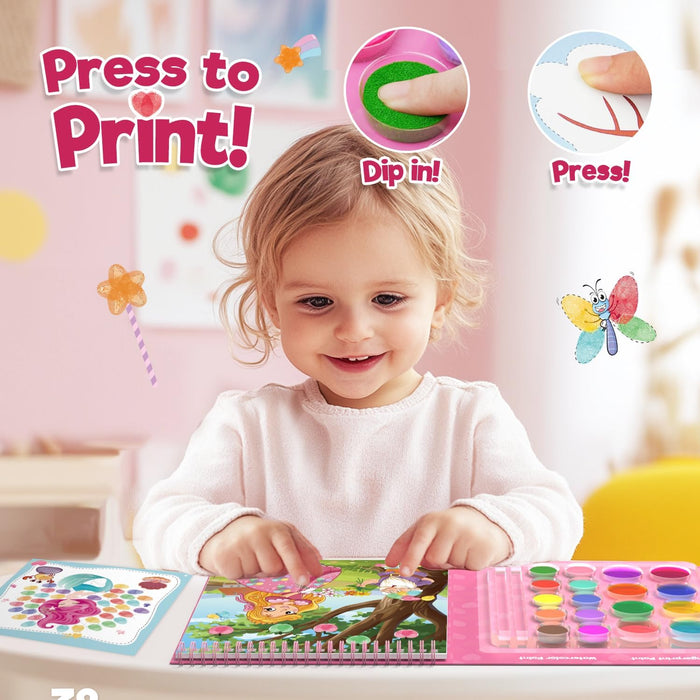 ZMLM Fingerprint Water Coloring Book for kids