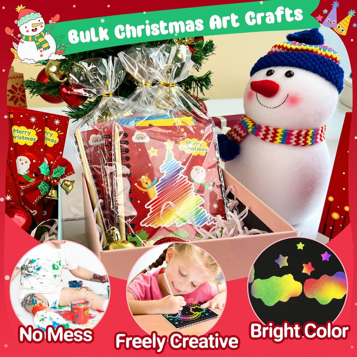 ZMLM Christmas Scratch Art Party Favors 24  Pack