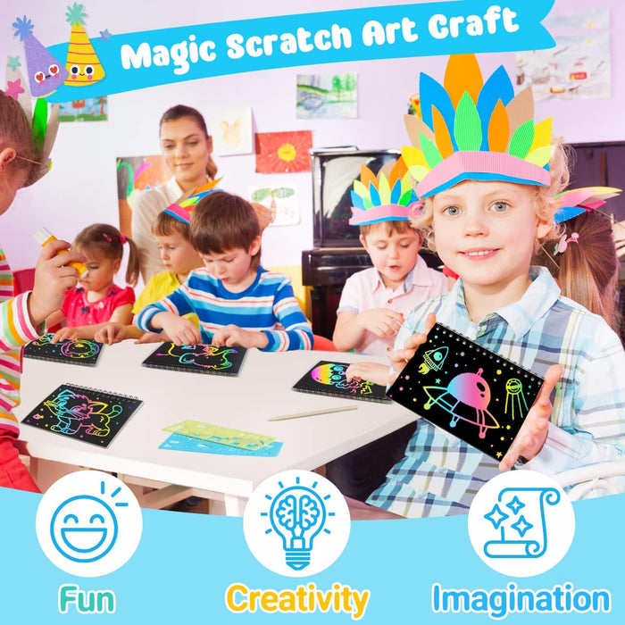 ZMLM 16 Pack Scratch Paper Art