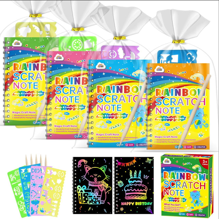 ZMLM Scratch Art Party Favors 4 pack