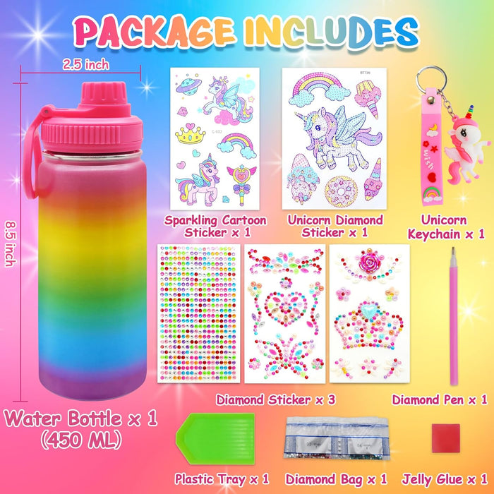 ZMLM Decorate Your Own Water Bottle Kits for Girls Age