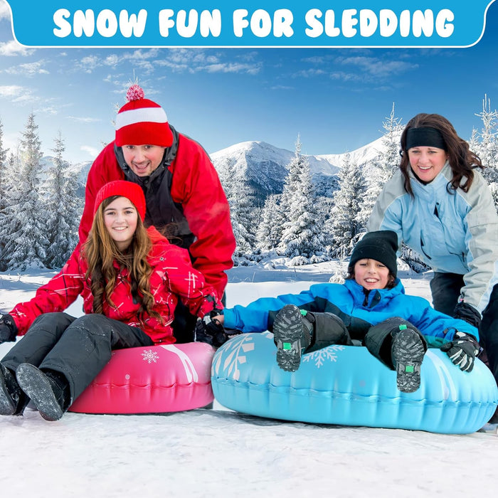 ZMLM Inflatable Snow-Tube Sled for Kids