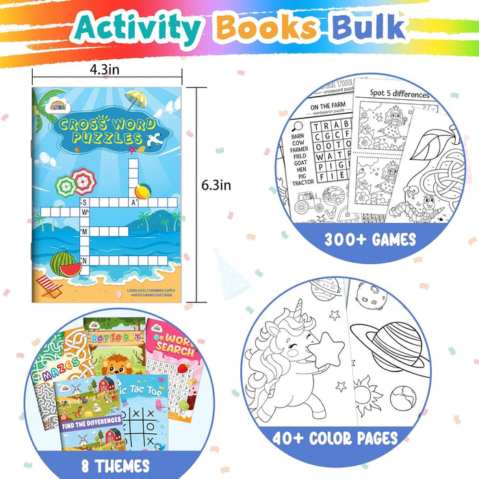ZMLM 24 Activity Books for Kids Party Favors ages 4-12