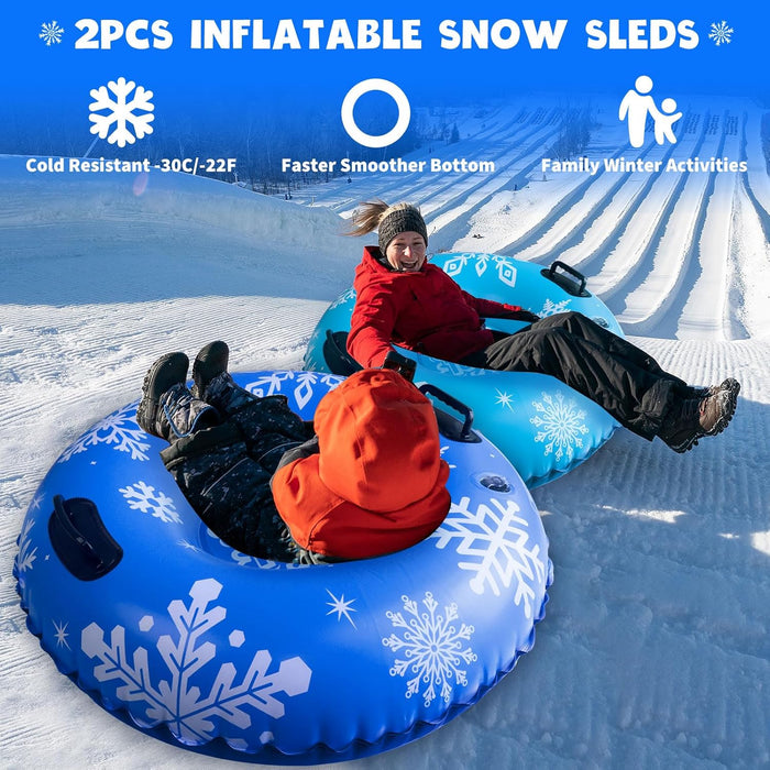ZMLM Inflatable Snow-Tube Sled for Kids