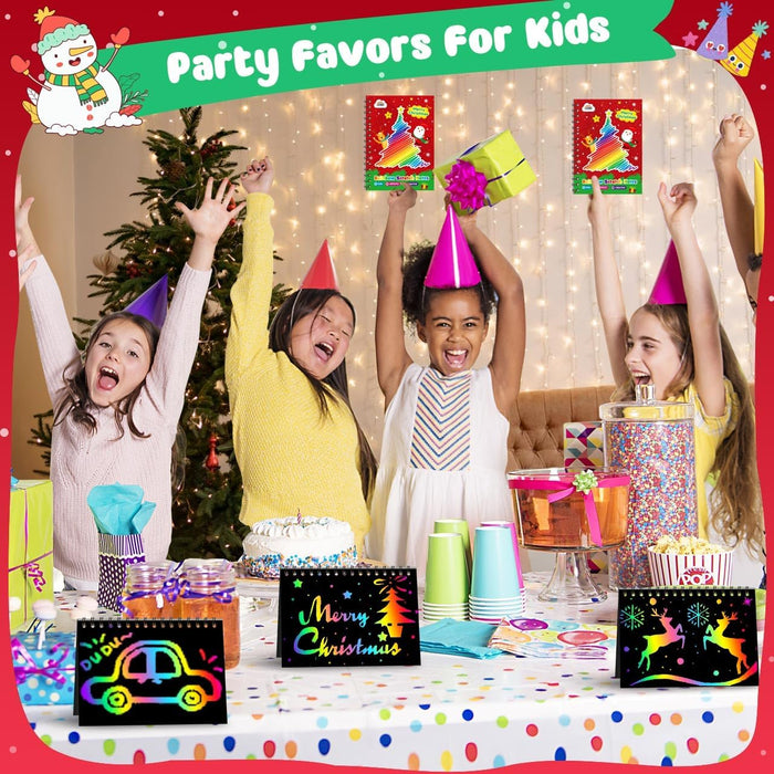 ZMLM Christmas Scratch Art Party Favors 24  Pack