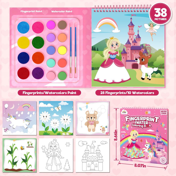ZMLM Fingerprint Water Coloring Book for kids