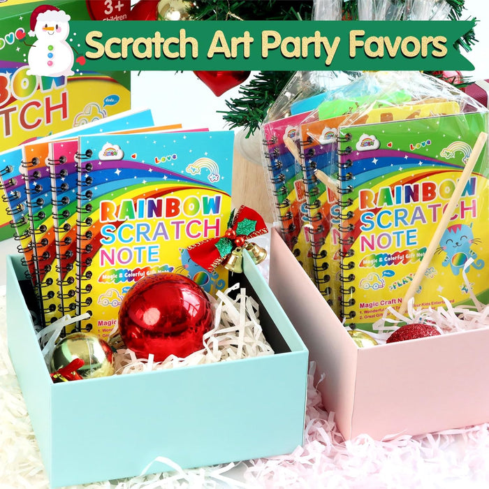 ZMLM Rainbow Scratch Party Favors Kids