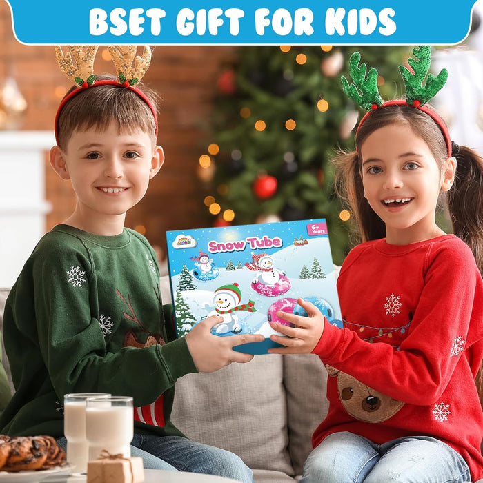 ZMLM Inflatable Snow-Tube Sled for Kids