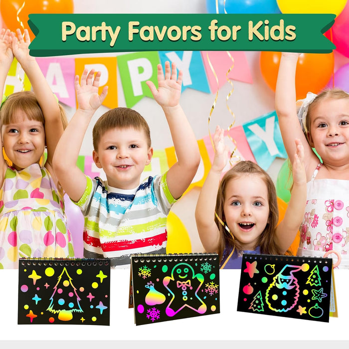ZMLM Rainbow Scratch Party Favors Kids