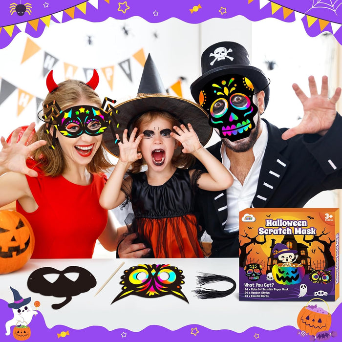 ZMLM Halloween Scratch Mask for Kid