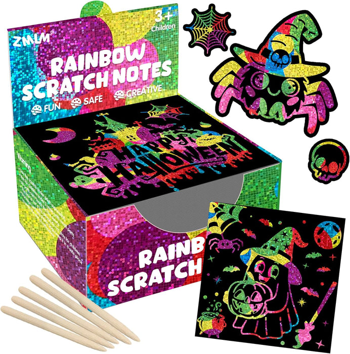 ZMLM Rainbow Scratch Mini Art Notes  for Kids Ages 3+